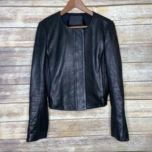 A.L.C 12 gorgeous black 💯 leather jacket made in USA silk calf leather